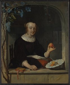 A Woman Seated at a Window