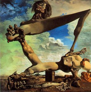 Dalí soft construction with boiled beans - premonition of civ