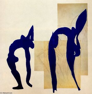 Acrobates Papier découpé Collection Particulière
