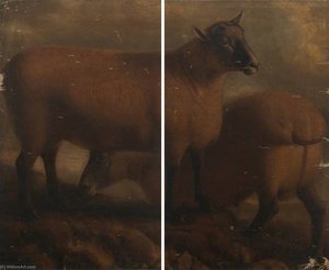 Somerset Ewe and Lamb (diptych)