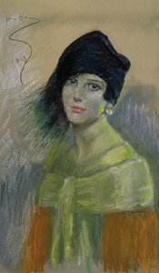 Young Woman In Black Hat — Alice Pike Barney