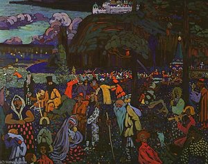 Colorful Life, Tempera On Canvas, Lenbachhau — Wassily Wassilyevich Kandinsky