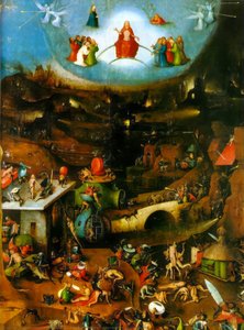 Skuggbilder Av Uppståndelsens Dom (centralskiktet) — Hieronymus Bosch