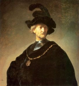 Older Man With A Black Beret — Rembrandt Van Rijn