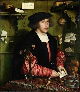 Portrait Of The Merchant Georg Gisze — Hans Holbein The Younger