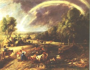 Landscape With A Rainbow — Peter Paul Rubens