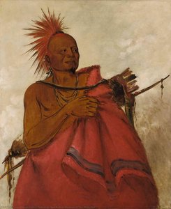 Tcha Tó Ga, Mad Buffalo, Murderer Of Two White Men — George Catlin
