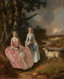 Mrs. Mary Cobbold Mit Ihrer Tochter Anne — Thomas Gainsborough