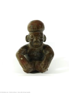 Vase With Stirrup Handle — Kultura Moche