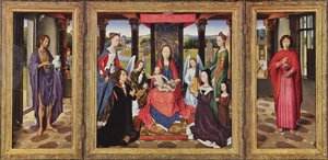 La Virgen y el Niño con Santos y Donantes (El Tríptico Donne)