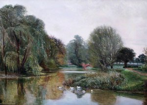 The Leam Near The Willes Road Bridge — Frederick William Newton Whitehead