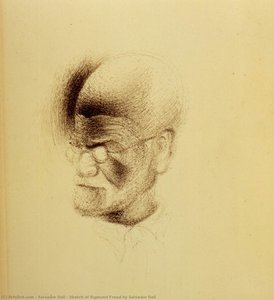 Sketch Of Sigmund Freud By Salvador Dali — Salvador Dalí