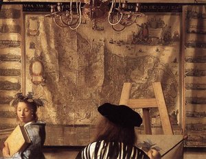 The Art Of Painting (detail) — Johannes Vermeer