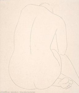 Sitting Nude From The Back — Andrej Barčík