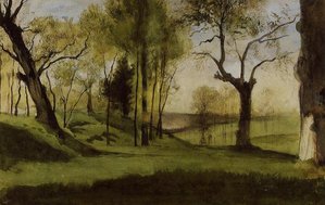 Veduta Della Villa Borthese — Gustave Moreau