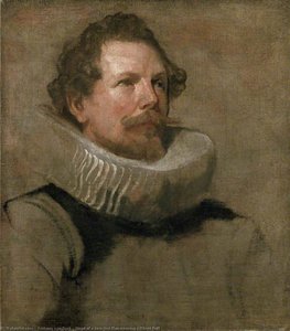Head Of A Bearded Man Wearing A Wheel Ruff — Sir Anthony Van Dyck
