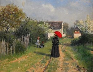 Landscape In Spring (also Known As Going To Church) — Elin Danielson-gambogi