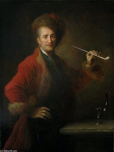 Portrait D'homme En Costume Polonais, Une Pipe A La Main