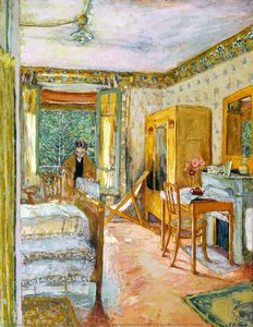 Sunlit Interior: Madame Vuillard's Room At La Closerie Des Genêts — Jean-édouard Vuillard