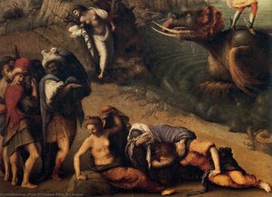 Perseus Frees Andromeda (detail) — Piero Di Cosimo