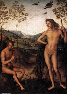 Apollo And Marsyas — Vannucci Pietro (le Perugin)