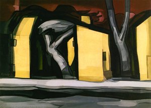 A Situation In Yellow — Oscar Bluemner