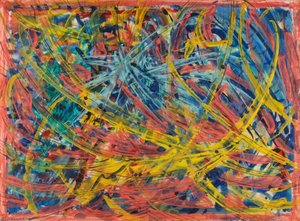 Abstract Yellow, Red And Blue — Theodor Kern