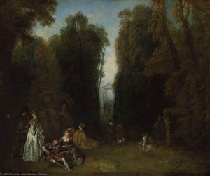 La Perspective (View through the Trees in the Park of Pierre Crozat)