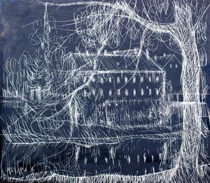 Grated Ink In Situ: The Old Merchant House At Kupa River In Karlovac — Krupa
