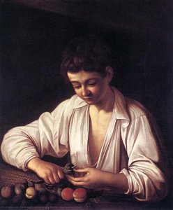 Boy Peeling A Fruit — Caravaggio