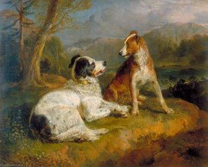 'the Twa Dogs' (from The Poem By Robert Burns) — Sir Edwin Henry Landseer