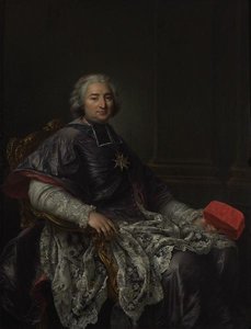 Portrait De Monseigneur Dominique De La Rochefoucauld, Archevêque D'albi, Plus Tard Cardinal Archevêque De Rouen — François Hubert Drouais