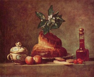 Still Life With Brioche — Jean-baptiste-siméon Chardin