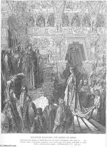 Solomon Receives The Queen Of Sheba — Paul Gustave Doré