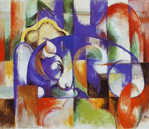 Lying Bull — Franz Marc