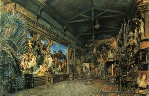 The Studio Before The Auction — Rudolf Ritter Von Alt