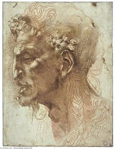 Satyr's Head — Michelangelo Buonarroti