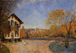 Vista Di Marly Le Roi Dalla Casa Al Cuore Colant — Alfred Sisley