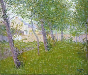 Garden By The House — Gustave Loiseau