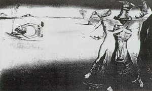 Desert Trilogy - Apparition Of A Couple In The Desert - For 'desert Flower' Perfume — Salvador Dalí