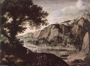 View Of Huy From Ahin — لوكاس فان فالكنبورخ