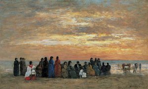 Deauville: Beach Scene — Eugène Louis Boudin
