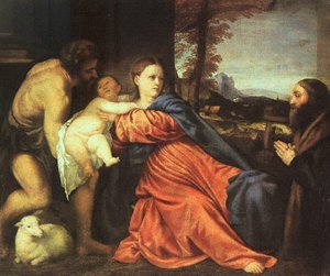 Holy Family And Donor — Titian