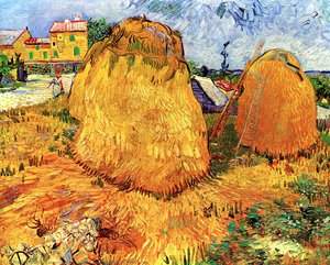 Haystacks In Provence — Vincent Willem Van Gogh