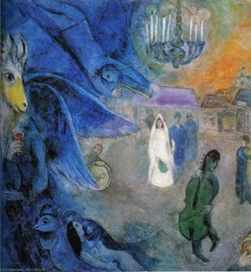De Bruiloftskaarsen — Marc Chagall