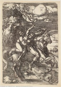 Abduction Of Proserpine On A Unicorn — Albrecht Dürer