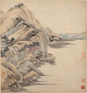 清 王鑑 仿古山水圖 冊 紙本 Landscapes in the styles of ancient masters