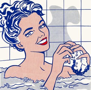 Vrouw in bad