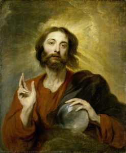 Christus Als Salvator Mundi — Sir Anthony Van Dyck