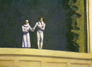 Two Comedians — Edward Hopper